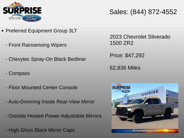 used 2023 Chevrolet Silverado 1500 car, priced at $46,593