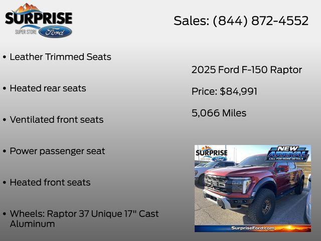 used 2025 Ford F-150 car, priced at $83,481