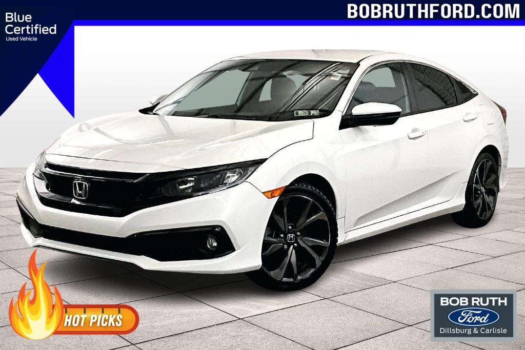used 2021 Honda Civic car, priced at $19,200