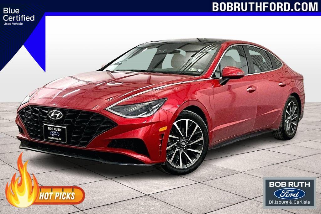 used 2021 Hyundai Sonata car, priced at $18,000
