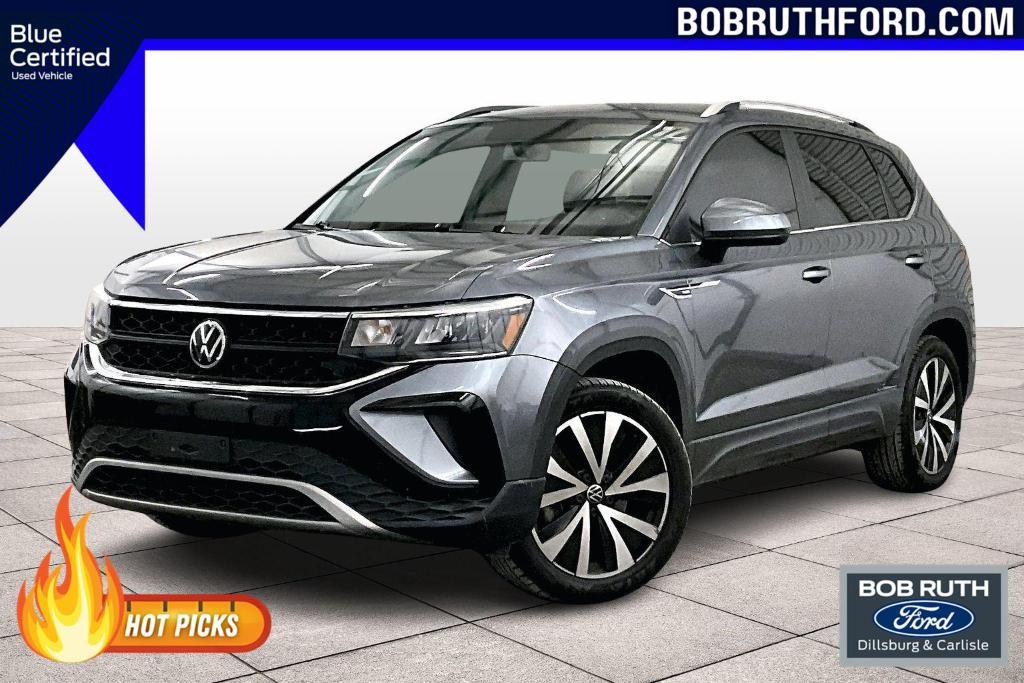 used 2022 Volkswagen Taos car, priced at $17,500