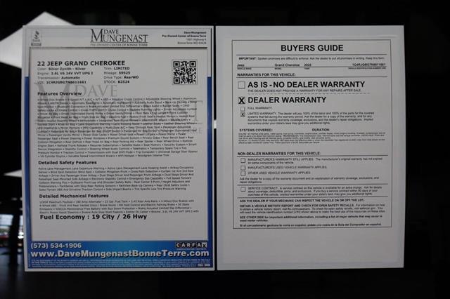 used 2022 Jeep Grand Cherokee car, priced at $24,444