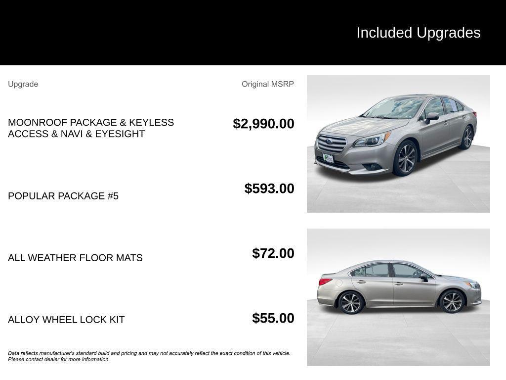 used 2015 Subaru Legacy car, priced at $9,877