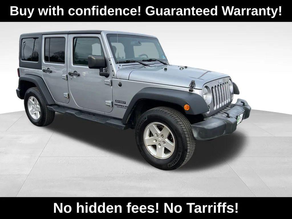 used 2016 Jeep Wrangler Unlimited car, priced at $15,953