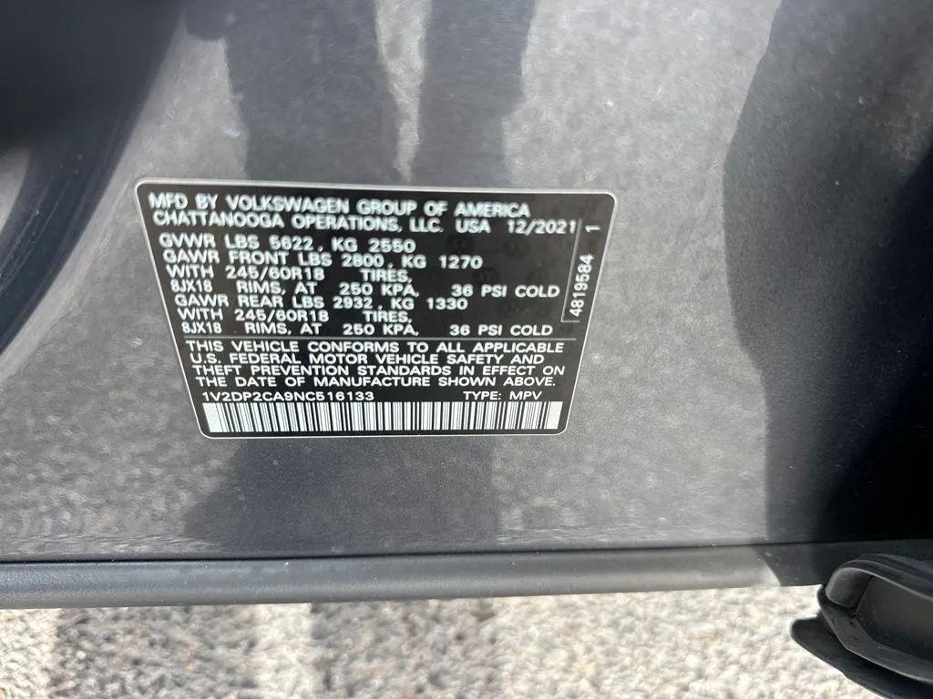 used 2022 Volkswagen Atlas car, priced at $16,484