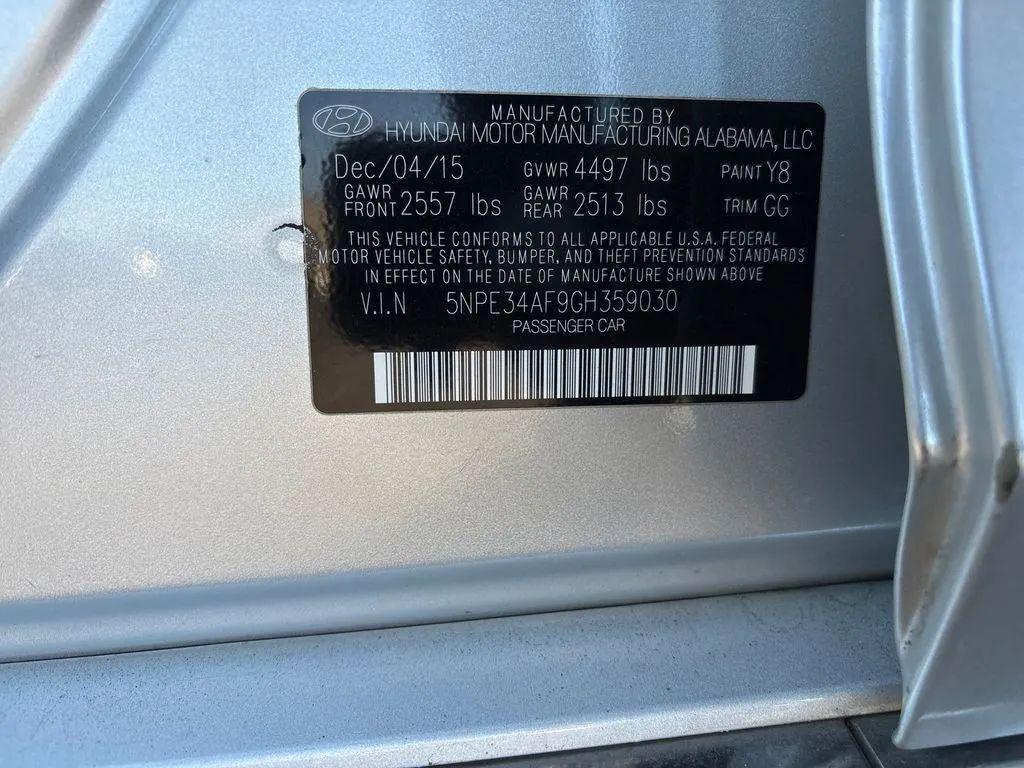 used 2016 Hyundai Sonata car, priced at $8,751