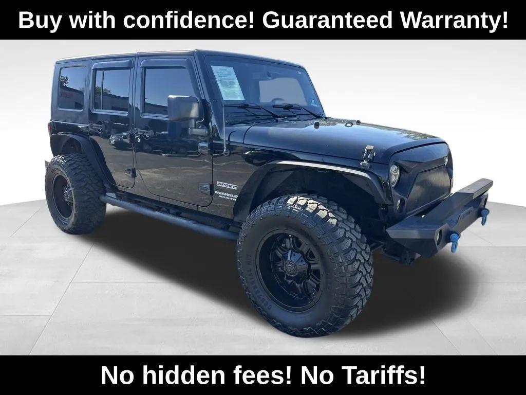 used 2014 Jeep Wrangler Unlimited car, priced at $11,577