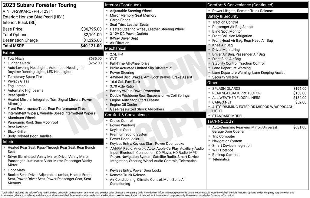 used 2023 Subaru Forester car, priced at $30,074