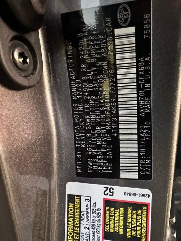 used 2024 Toyota Camry Hybrid car, priced at $26,719