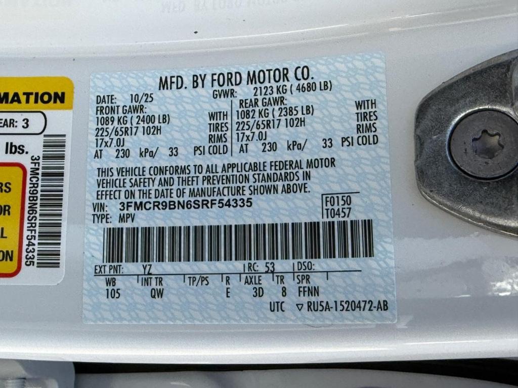 new 2025 Ford Bronco Sport car, priced at $29,345