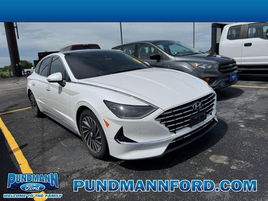 used 2021 Hyundai Sonata Hybrid car, priced at $21,944