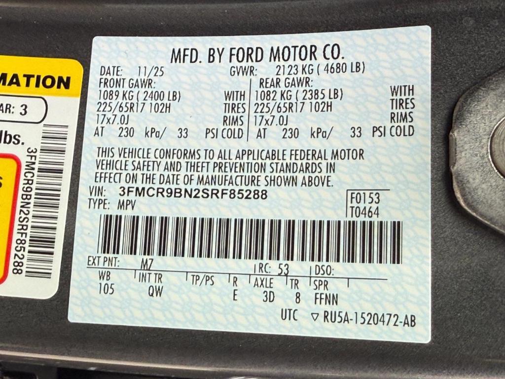 new 2025 Ford Bronco Sport car, priced at $28,298