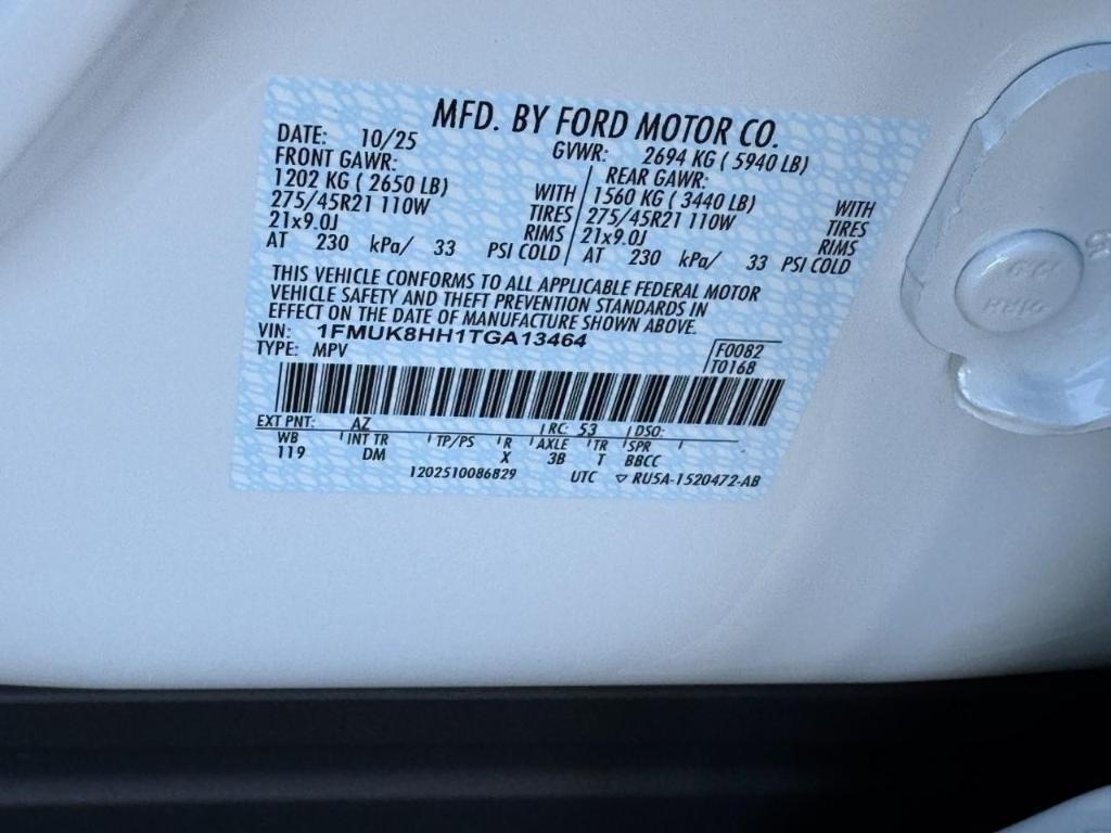 new 2026 Ford Explorer car, priced at $54,014