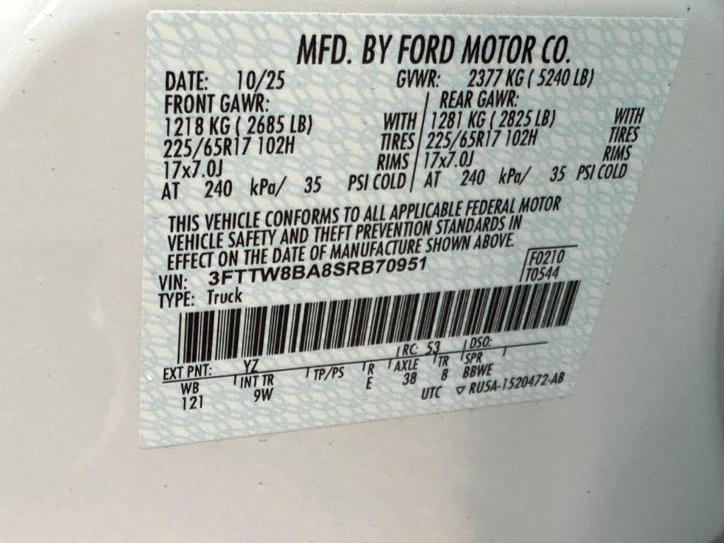 new 2025 Ford Maverick car, priced at $26,200