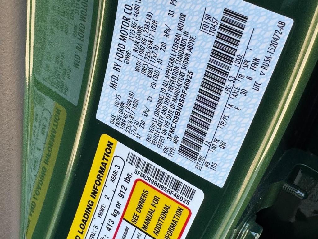 new 2025 Ford Bronco Sport car, priced at $29,796