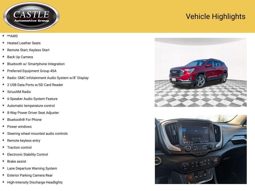 used 2020 GMC Terrain car, priced at $13,262