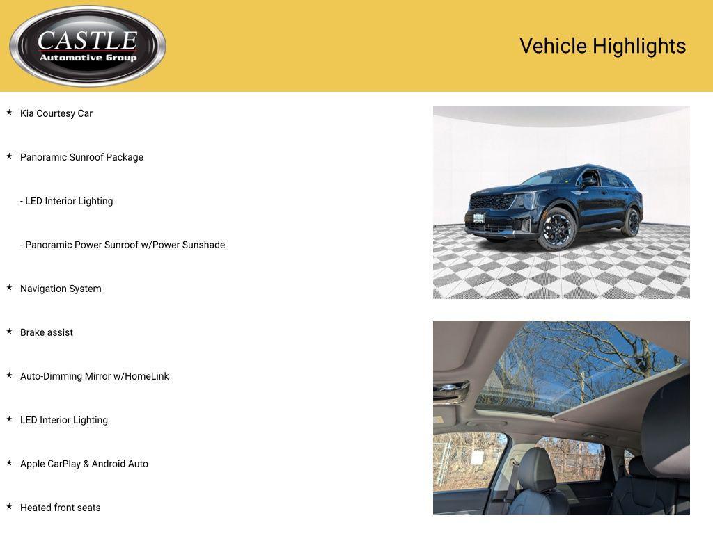used 2025 Kia Sorento car, priced at $31,445