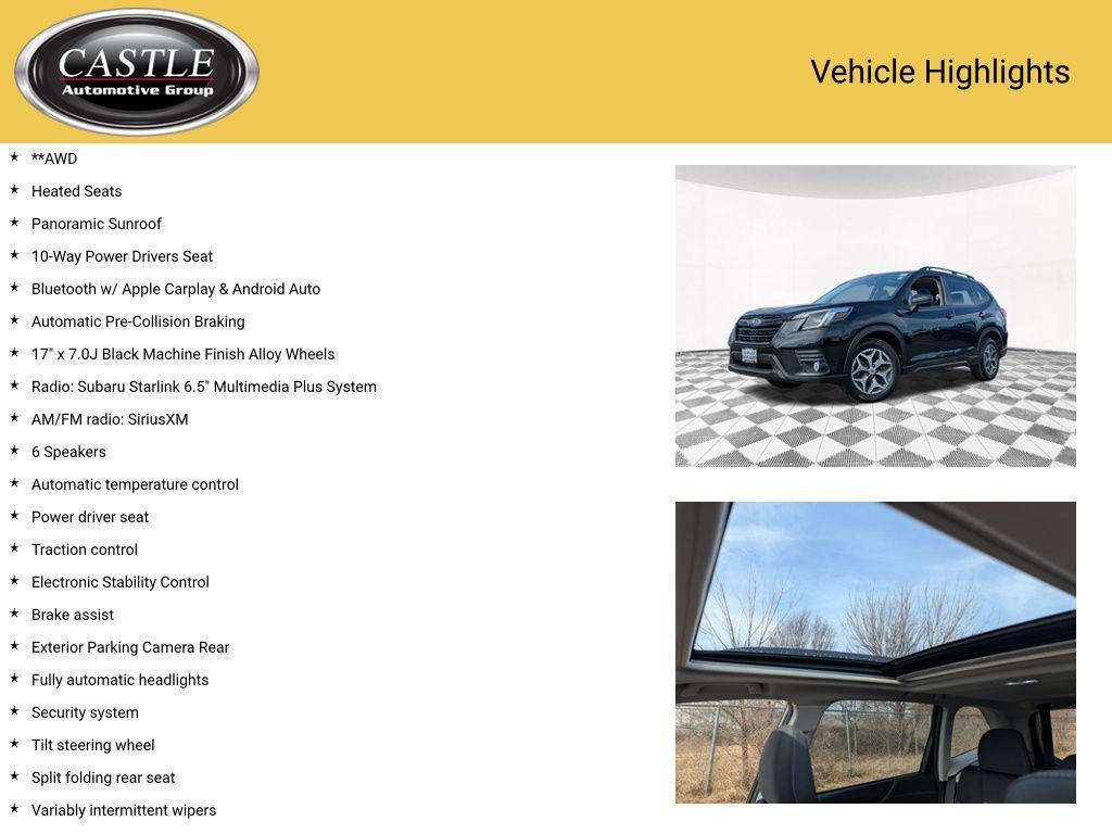 used 2022 Subaru Forester car, priced at $24,497