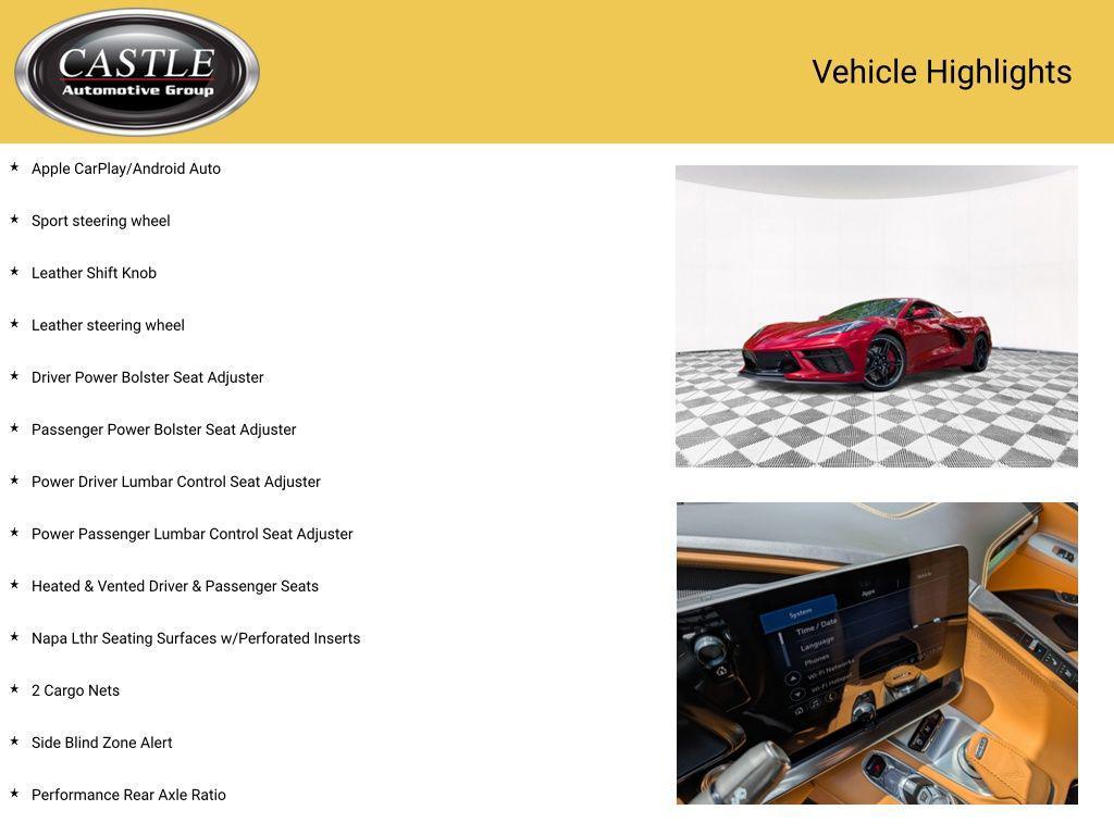 used 2023 Chevrolet Corvette car, priced at $82,410