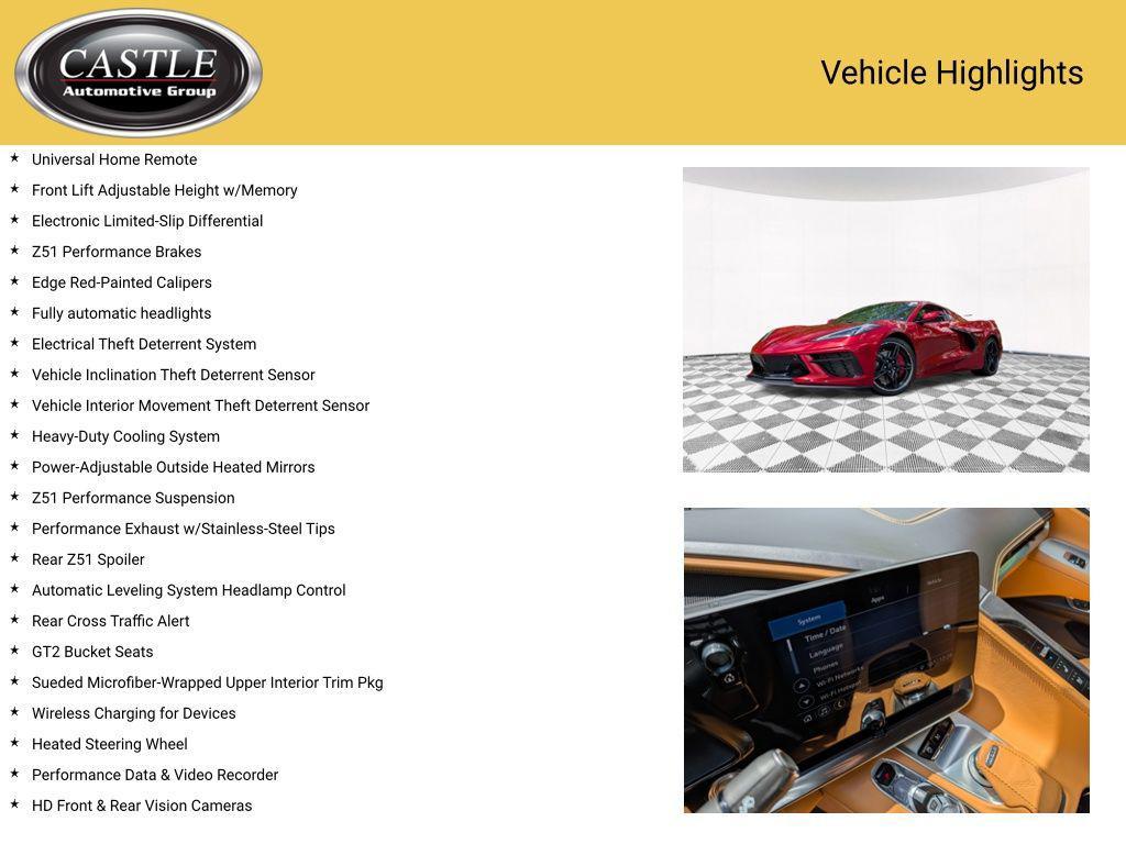 used 2023 Chevrolet Corvette car, priced at $82,410