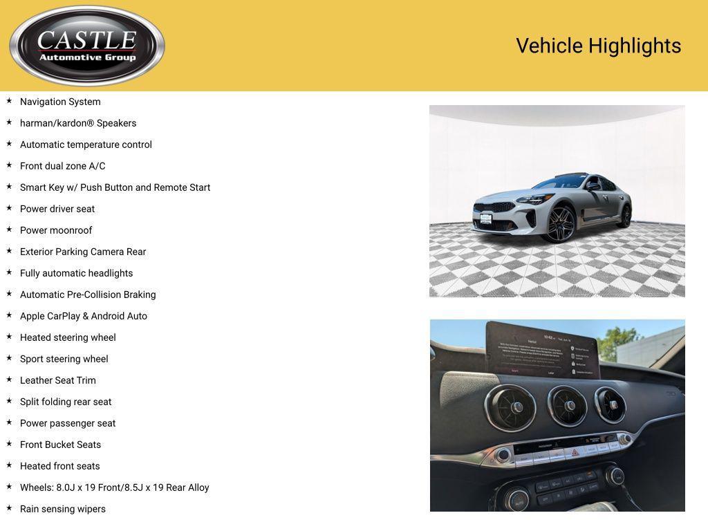 used 2022 Kia Stinger car, priced at $32,812