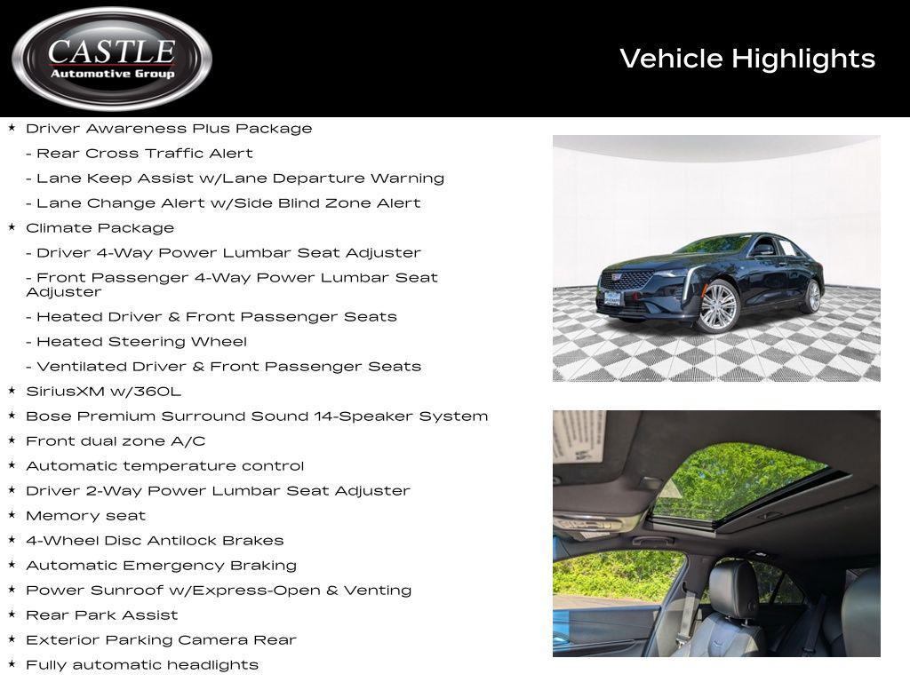 used 2021 Cadillac CT4 car, priced at $22,210