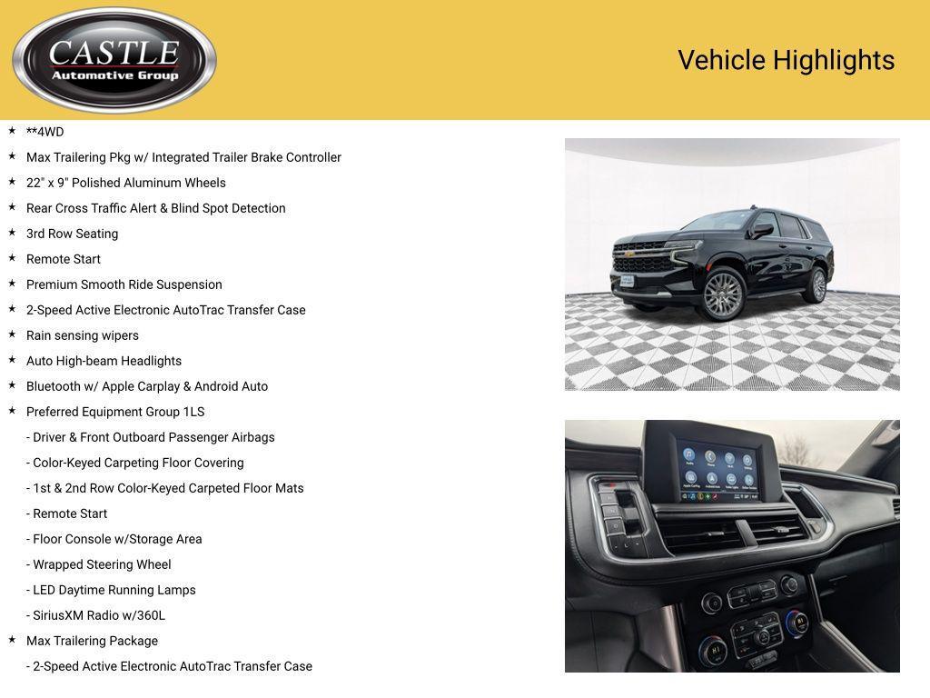 used 2023 Chevrolet Tahoe car, priced at $39,532