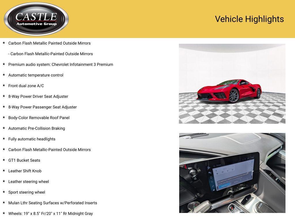 used 2024 Chevrolet Corvette car, priced at $65,847