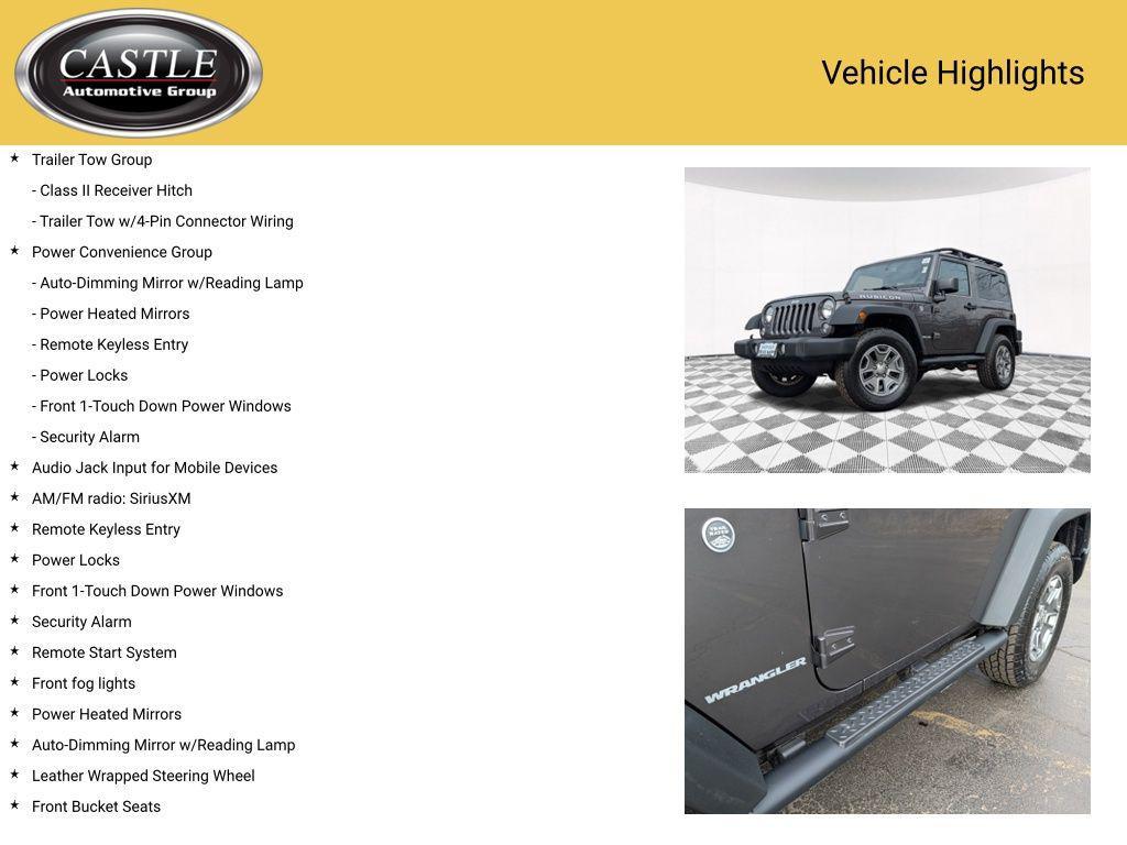 used 2016 Jeep Wrangler car, priced at $18,412