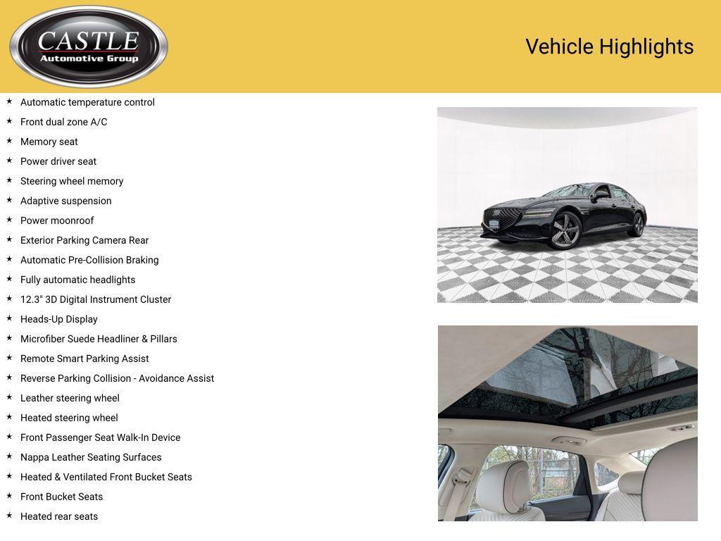 used 2023 Genesis G80 car, priced at $43,490
