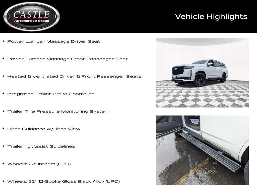 used 2024 Cadillac Escalade car, priced at $87,499