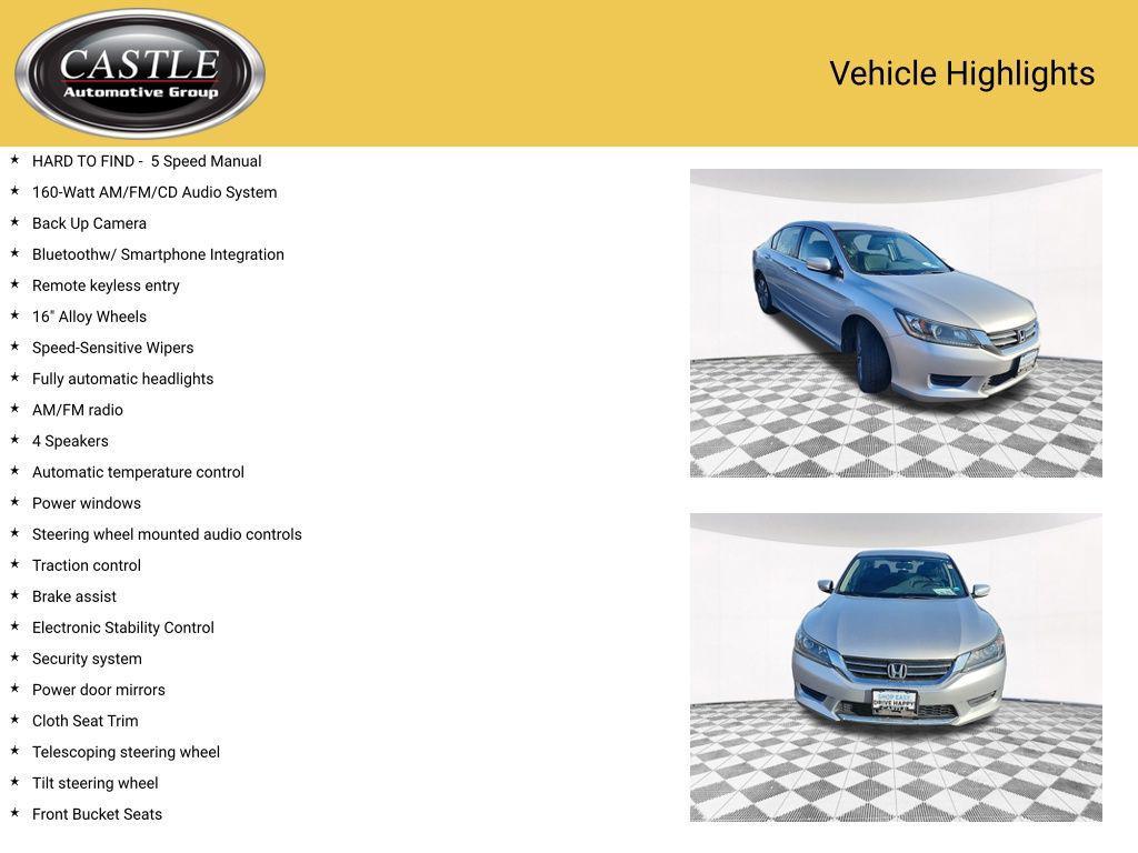 used 2015 Honda Accord car, priced at $11,935