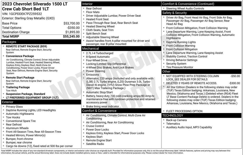 used 2023 Chevrolet Silverado 1500 car, priced at $35,410
