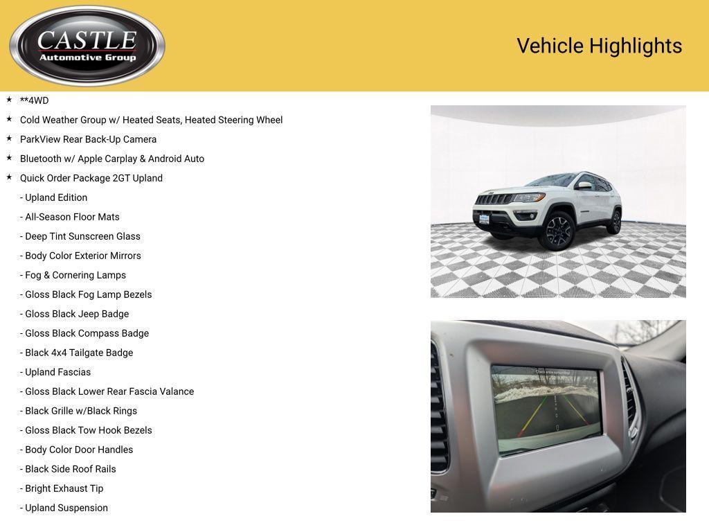 used 2019 Jeep Compass car, priced at $11,105