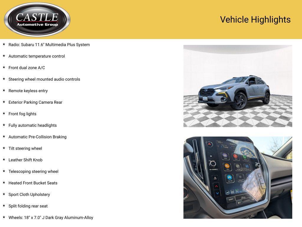 used 2025 Subaru Crosstrek car, priced at $29,390