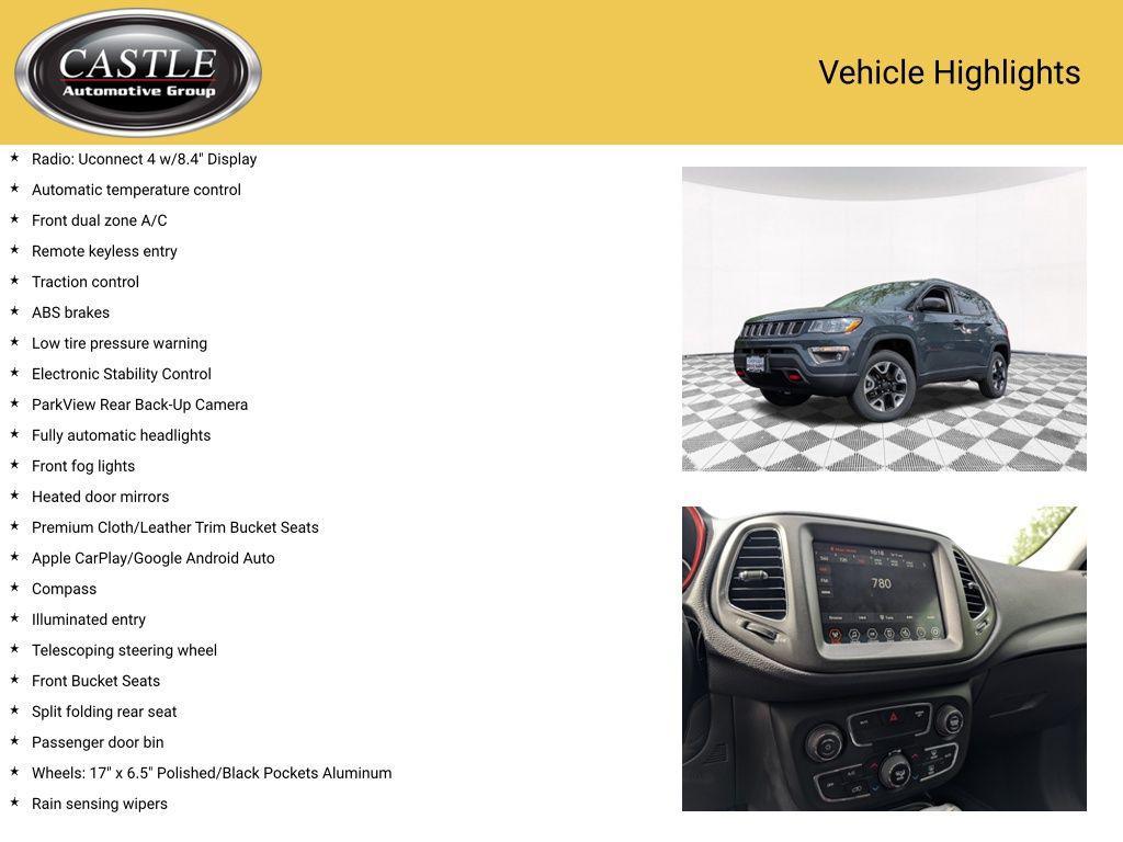 used 2017 Jeep New Compass car, priced at $20,110