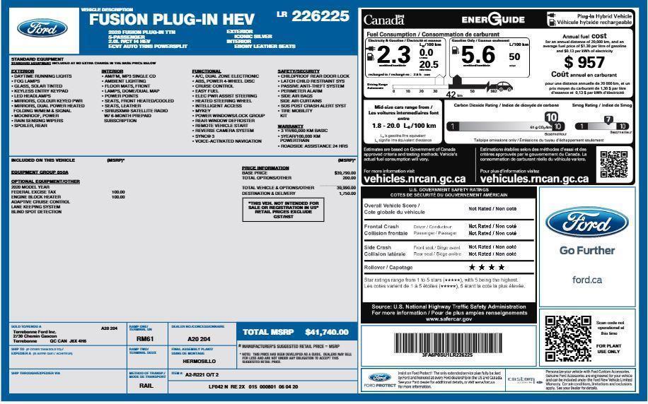 used 2020 Ford Fusion car, priced at $20,780