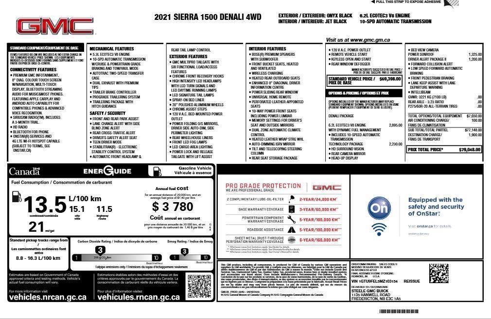 used 2021 GMC Sierra 1500 car, priced at $41,380