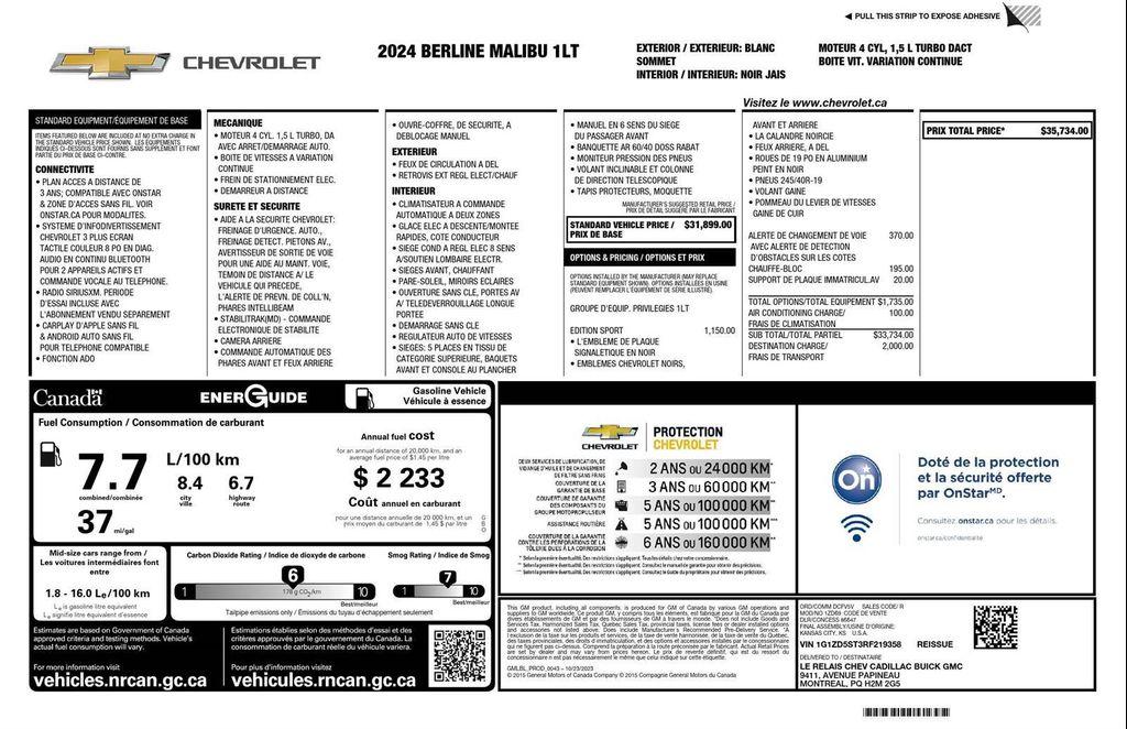 used 2024 Chevrolet Malibu car, priced at $19,500