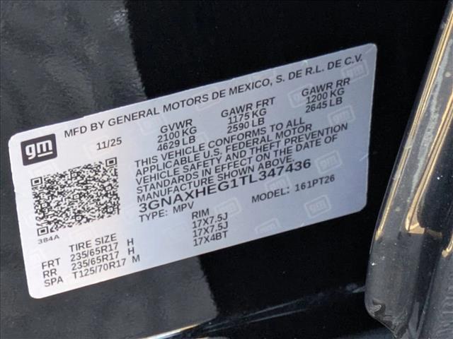 new 2026 Chevrolet Equinox car, priced at $30,485