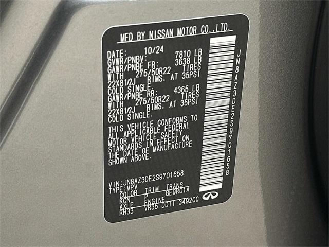 new 2025 INFINITI QX80 car, priced at $98,464