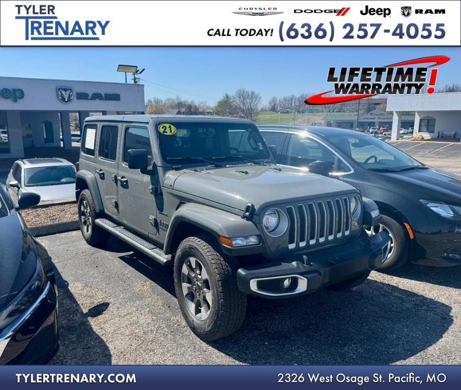 used 2021 Jeep Wrangler Unlimited car, priced at $28,976