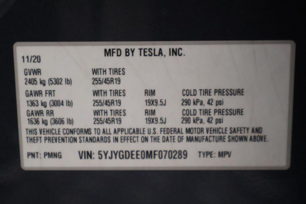 used 2021 Tesla Model Y car, priced at $24,877