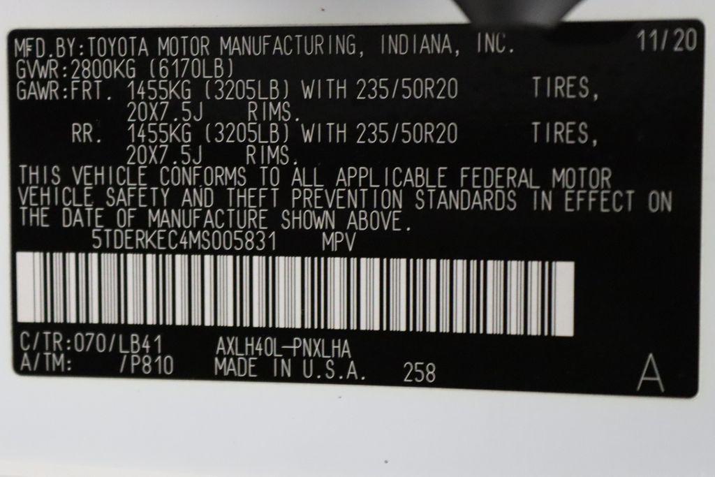 used 2021 Toyota Sienna car, priced at $34,977