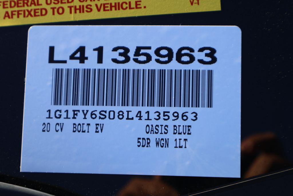 used 2020 Chevrolet Bolt EV car, priced at $10,477