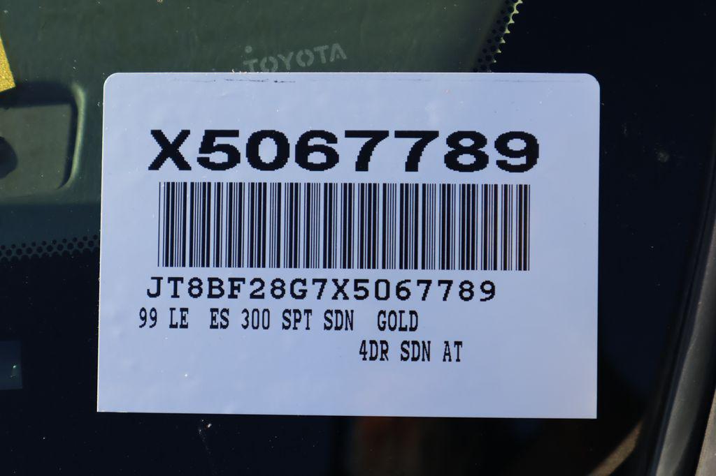 used 1999 Lexus ES 300 car, priced at $3,477