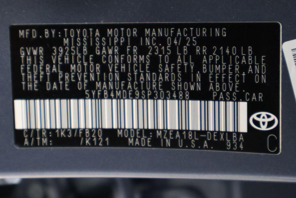 used 2025 Toyota Corolla car, priced at $19,977