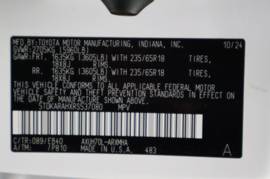 used 2024 Toyota Highlander Hybrid car, priced at $42,877