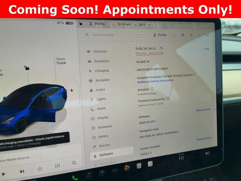 used 2022 Tesla Model 3 car, priced at $26,480