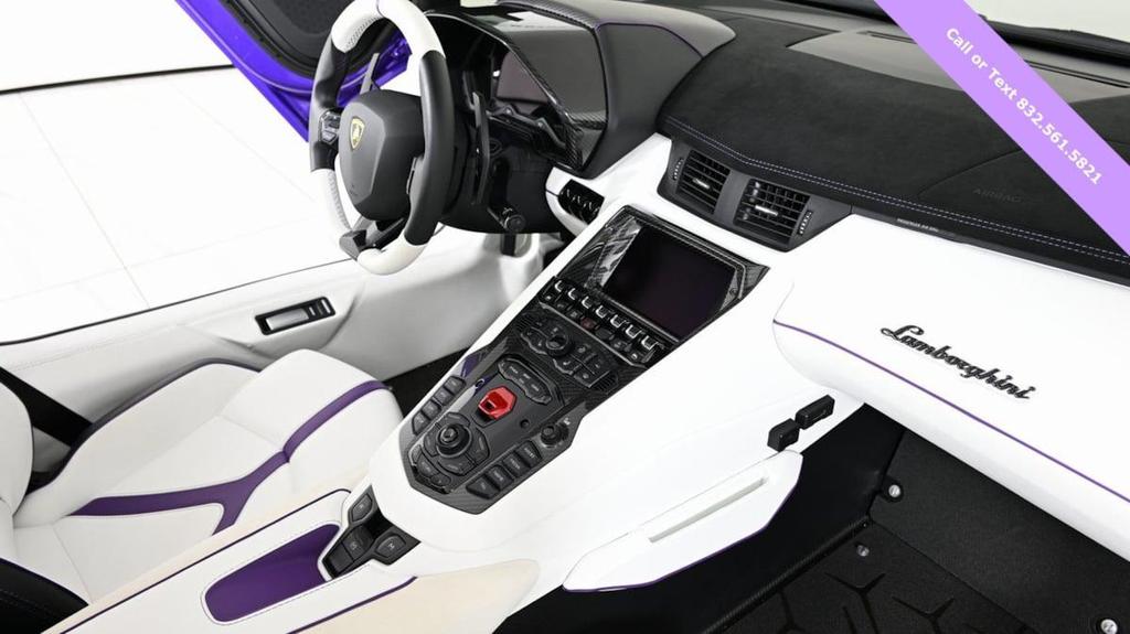Purple 2021 Lamborghini Aventador SVJ Roadster